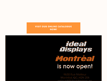 Tablet Screenshot of idealdisplays.ca