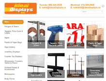 Tablet Screenshot of idealdisplays.com